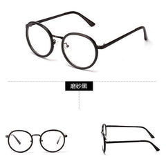 2015 New Brand Men Women Teenager Round Clear Lens Eyewear Unisex Retro Eyeglasses Spectacles Glasses JJAL