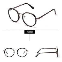 2015 New Brand Men Women Teenager Round Clear Lens Eyewear Unisex Retro Eyeglasses Spectacles Glasses JJAL