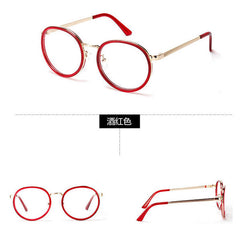 2015 New Brand Men Women Teenager Round Clear Lens Eyewear Unisex Retro Eyeglasses Spectacles Glasses JJAL