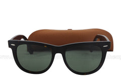 2015 Classic Style Brand Sunglasses Best Quality Tortoise Hinge Metal Frame Green 54mm With Sun Glass Lens In Brown box